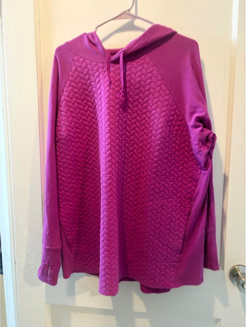 Tek Gear purple hooded pullover top